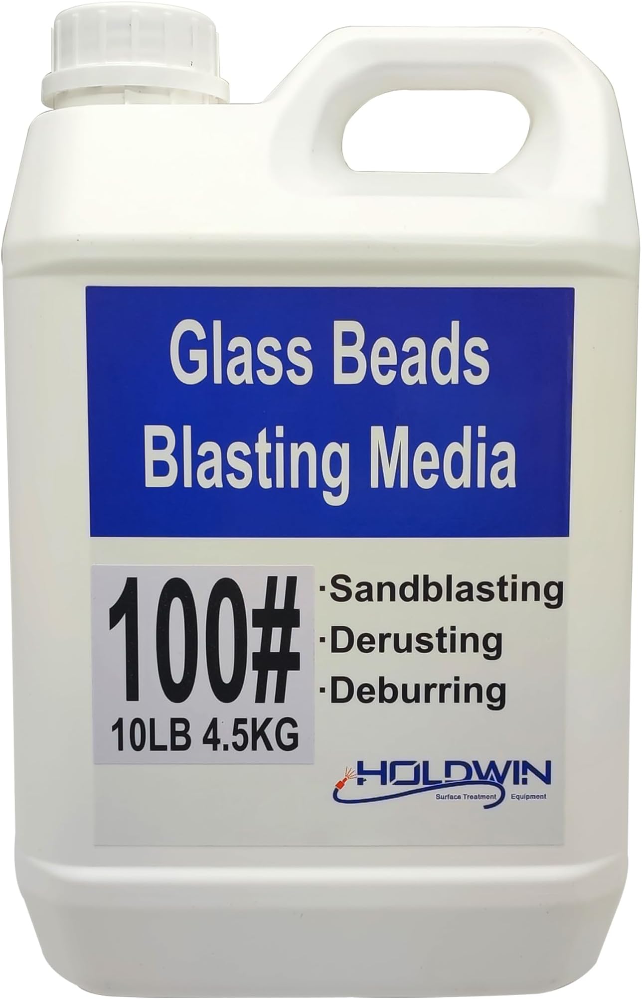 Glass Beads Blast Media Blast Cabinet Blasting Gun Sandblasting Abrasive Sandblaster Media-10LBS (10LBS/4.5KG) (100 Grit)