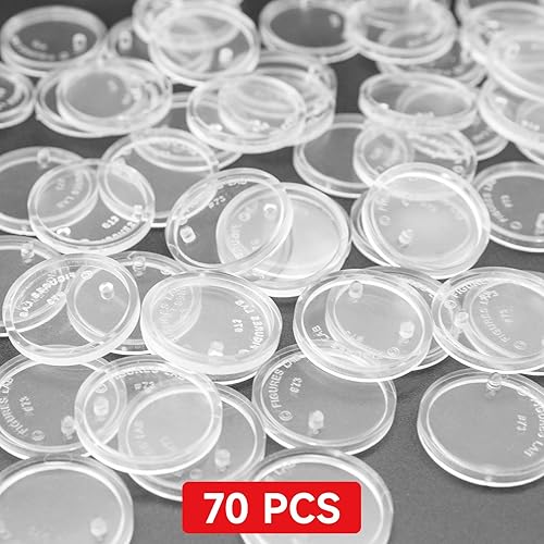 Miniatura 8 de SIXPOINTS 70 piezas de base redonda transparente compatible con figura de acción de película de 3.75 pulgadas, modelo MODERN G i JoeMarvel, disco de