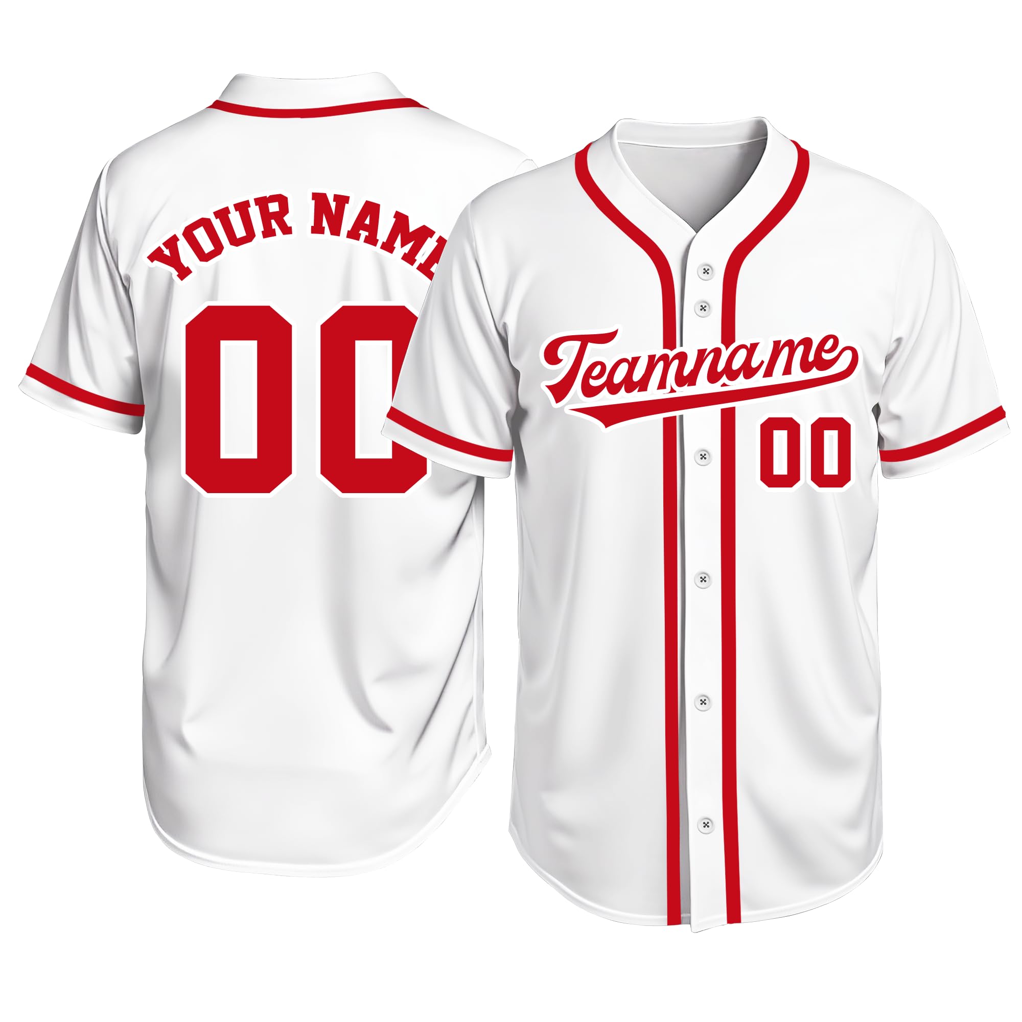 Custom Baseball Jersey Personalized Stitched or Printed Name Number Baseball Shirt Sports Uniform Gifts for Men Women Youth