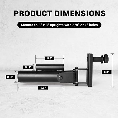 Miniatura 3 de LIONSCOOL Power Rack - Accesorios para minas terrestres, accesorios de fila de barra en T ultra duraderos con amplia compatibilidad para