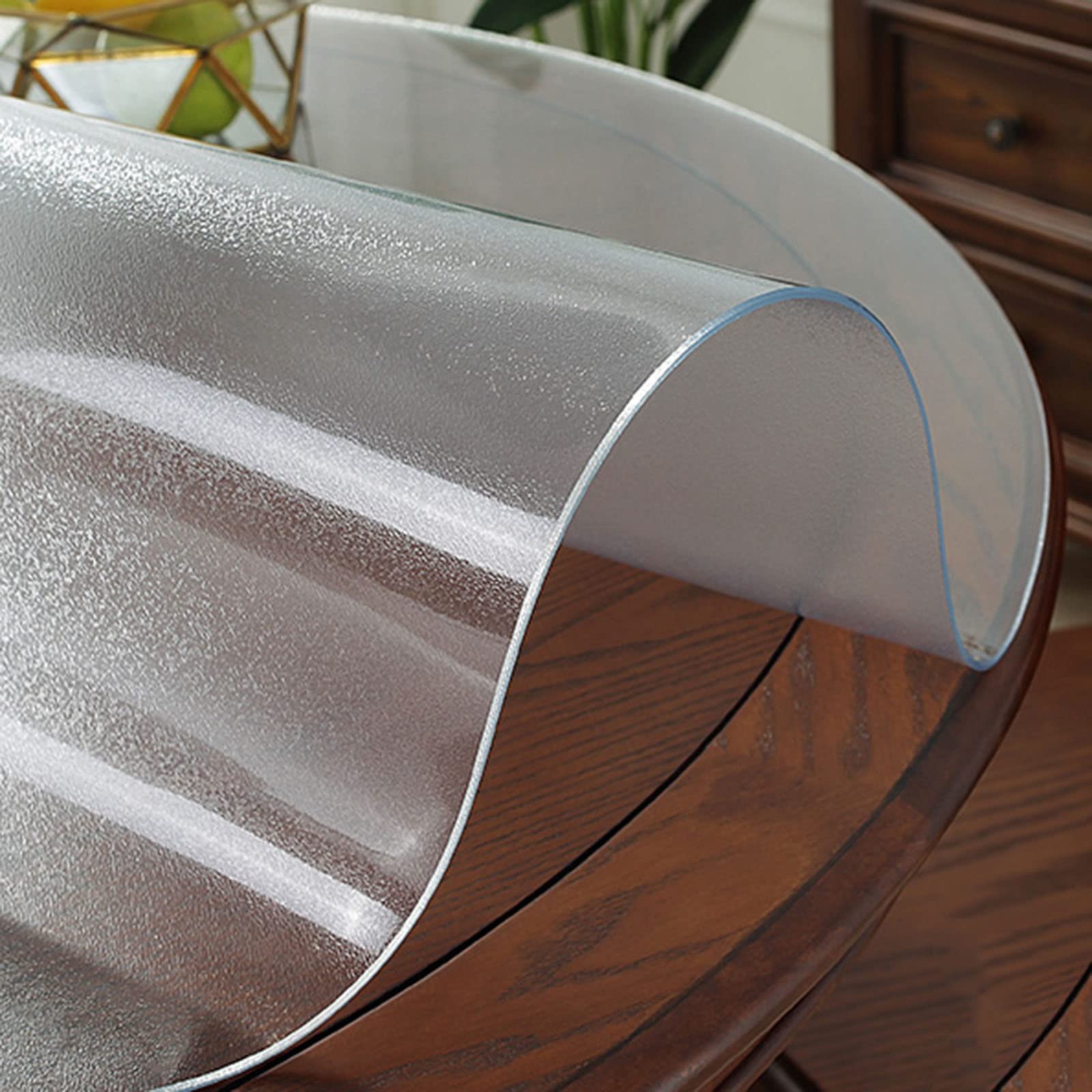 Nappe transparente film protecteur table de cuisine pour grand repas de famille
