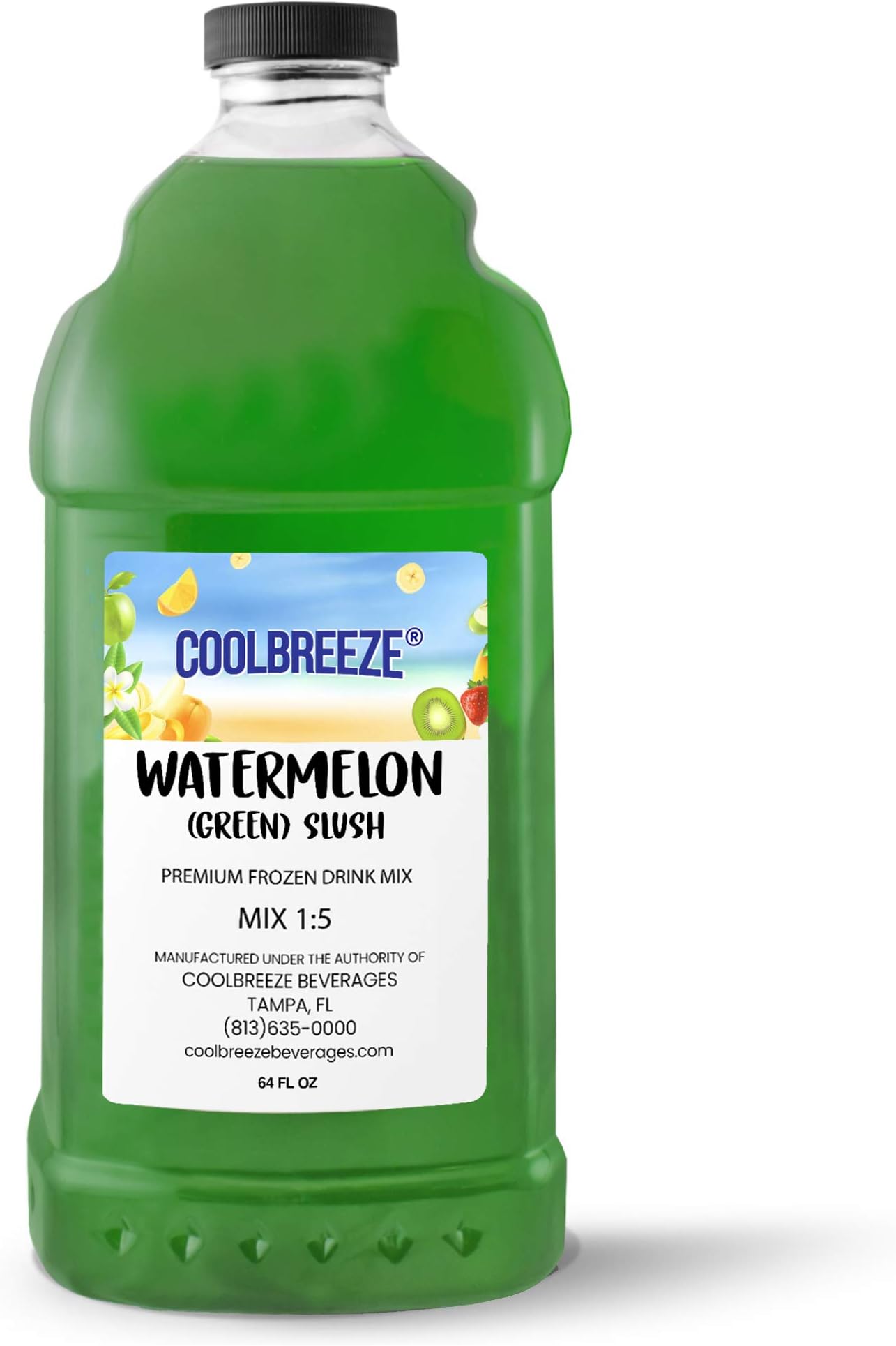 Cool Breeze Beverages Ready to Use Slush Mix, Watermelon, 1/2 gal