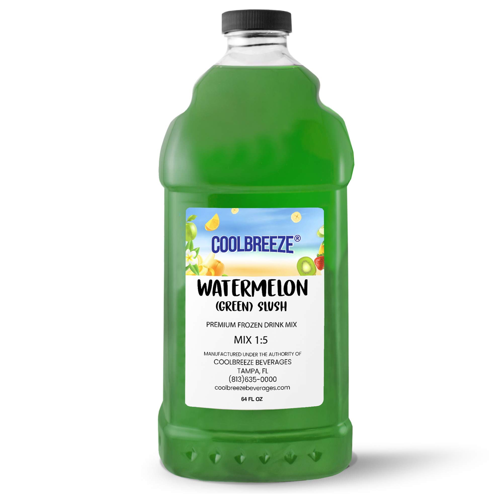 Cool Breeze Beverages Ready to Use Slush Mix, Watermelon, 1/2 gal