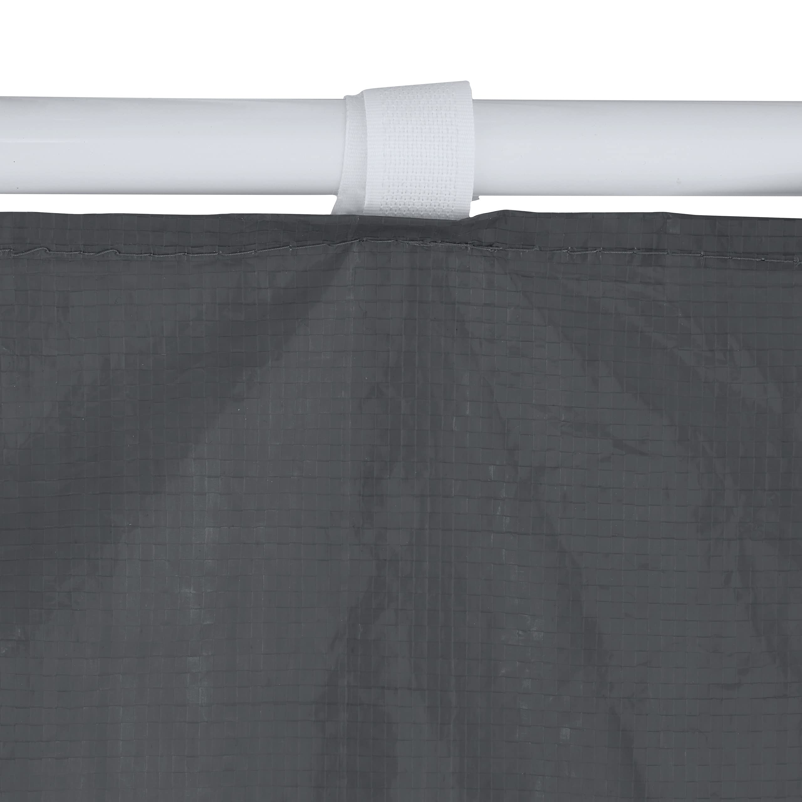 Relaxdays Tende per Gazebo Laterali, Set da 2, Telo Impermeabile in PVC, Pareti 3x2 m, 1 con Finestra, Parasole, Grigio