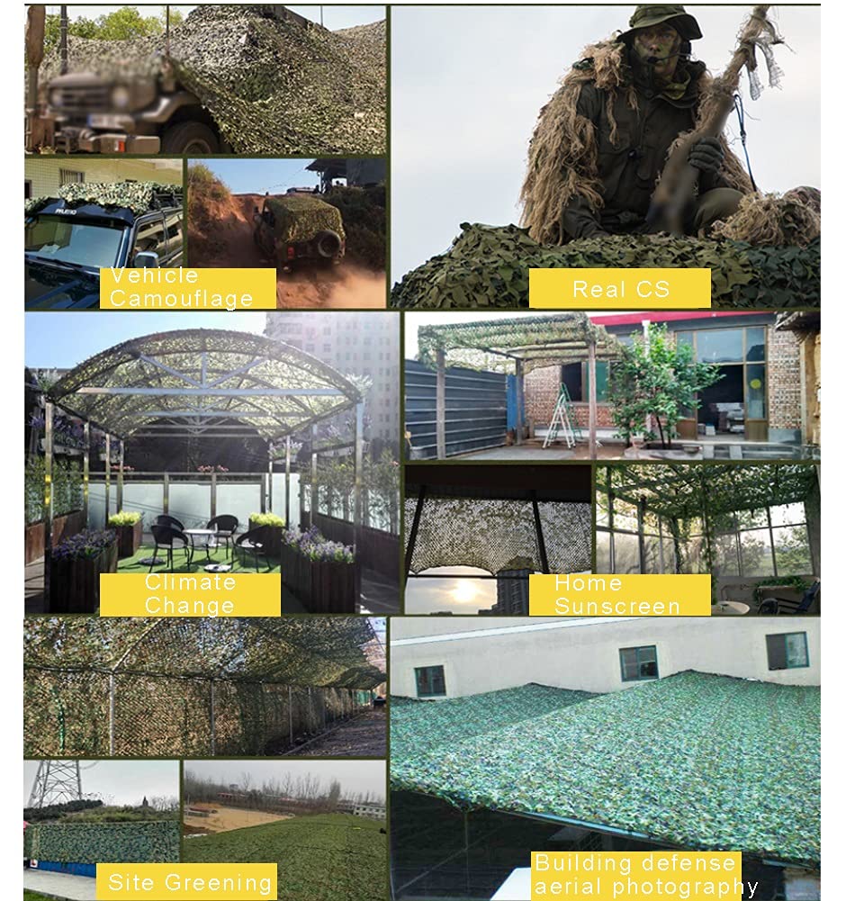 Camouflage Netz Tarnnetz Jagd Tarnung Net Sonnenschutz Woodland Armee Tarnung Net Camouflage Netz Sonnenschutz FüR Jagd MilitäR Dekoration Freizeit Sonnenschutz Tarnung