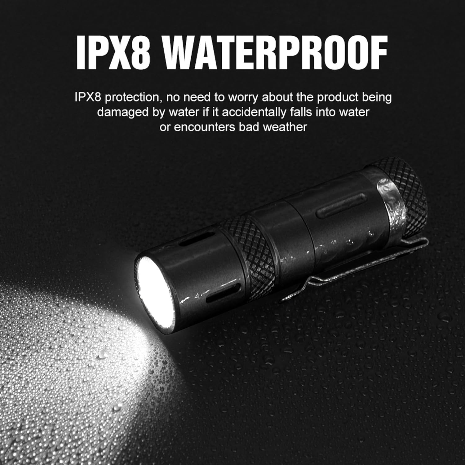 JETBeam Vastlite Minima Bow Rechargeable LEP Flashlight 280 Lumens,750 Meters Range,3 Modes with Flash,High Brightness,Long Range,and high Collimation Characteristics,Waterproof,Long-Lasting