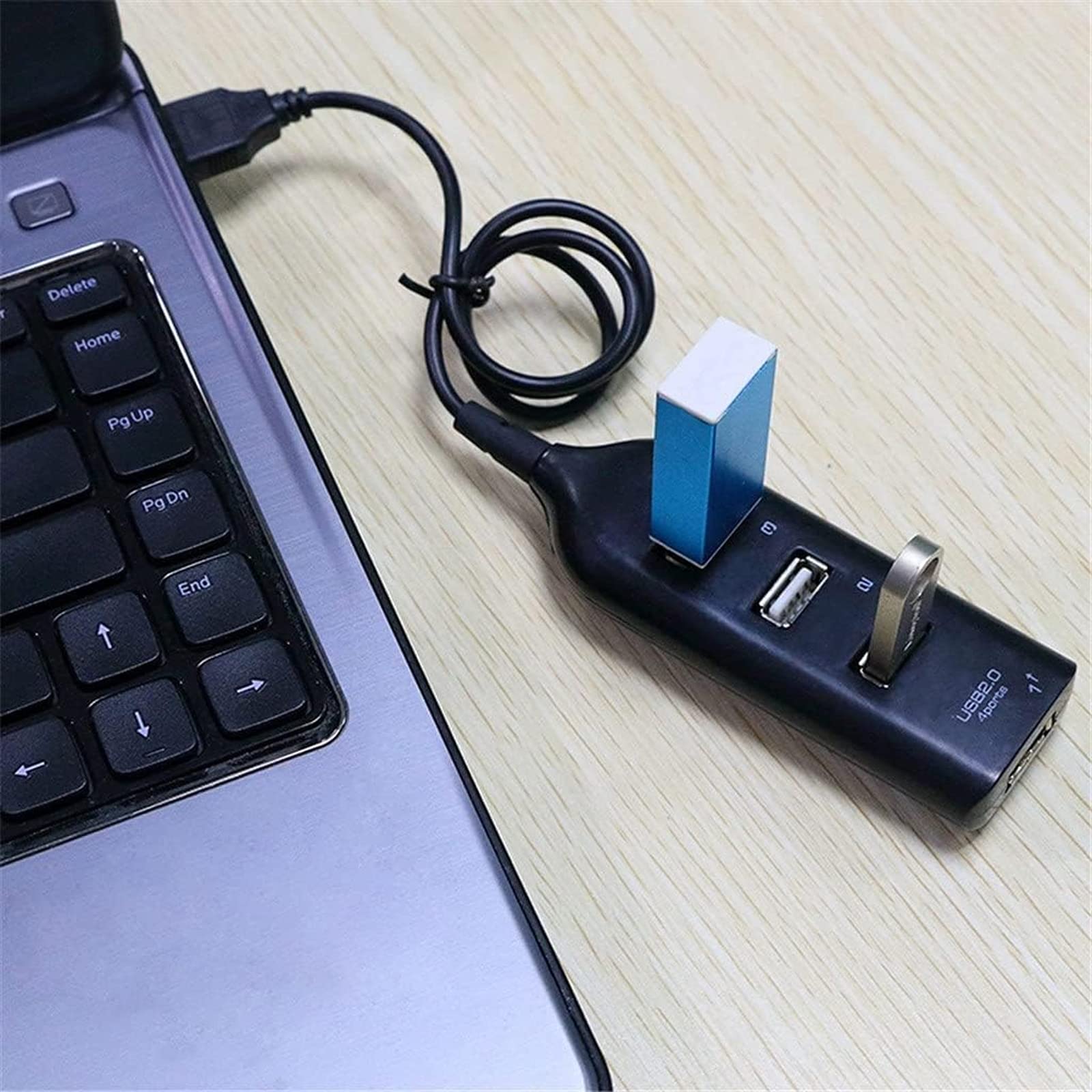 Adaptador de Cubierta de Alta Velocidad Hub Mini USB 2.0 Splitter de 4 Puertos para PC portátil Receptor de portátiles Accesorios de periféricos de la computadora