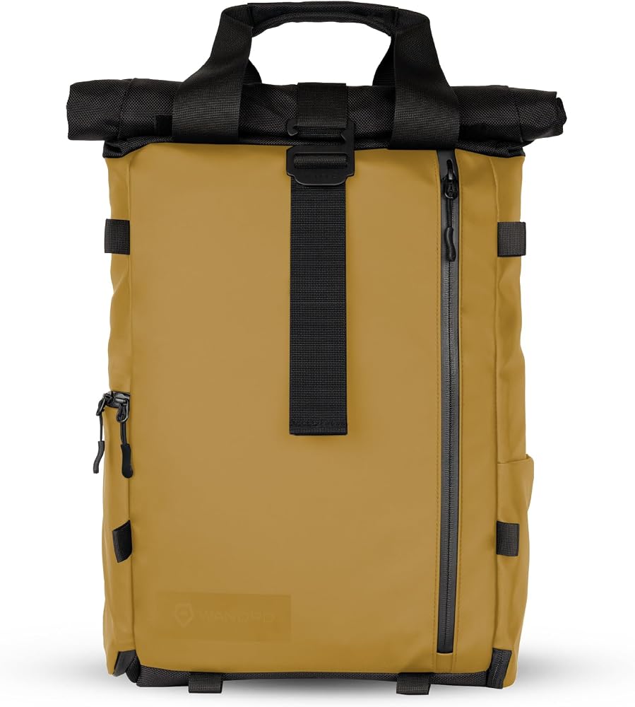 WANDRD PRVKE Lite: Weather-Resistant Travel & Camera Backpack with Laptop Sleeve, Quick Side Access, Clamshell Opening – Ideal Photography & Travel Bag (Dallol Yellow) — 사진 1