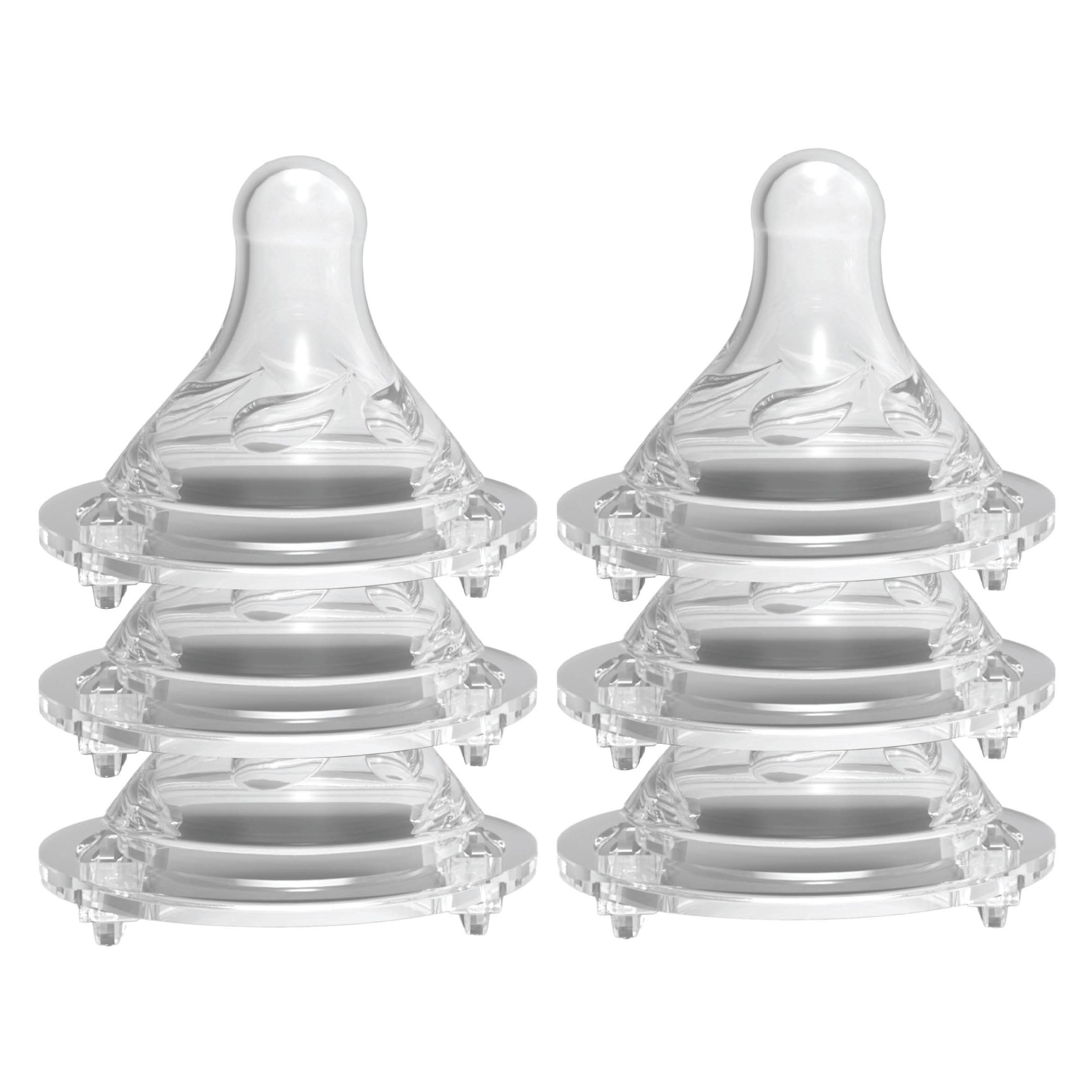 Avima Baby Anti Colic Nipples for Wide Neck Bottles, Silicone Breast Like Nipples - 0 to 12+ Months (Pack of 6) (Fast Flow)