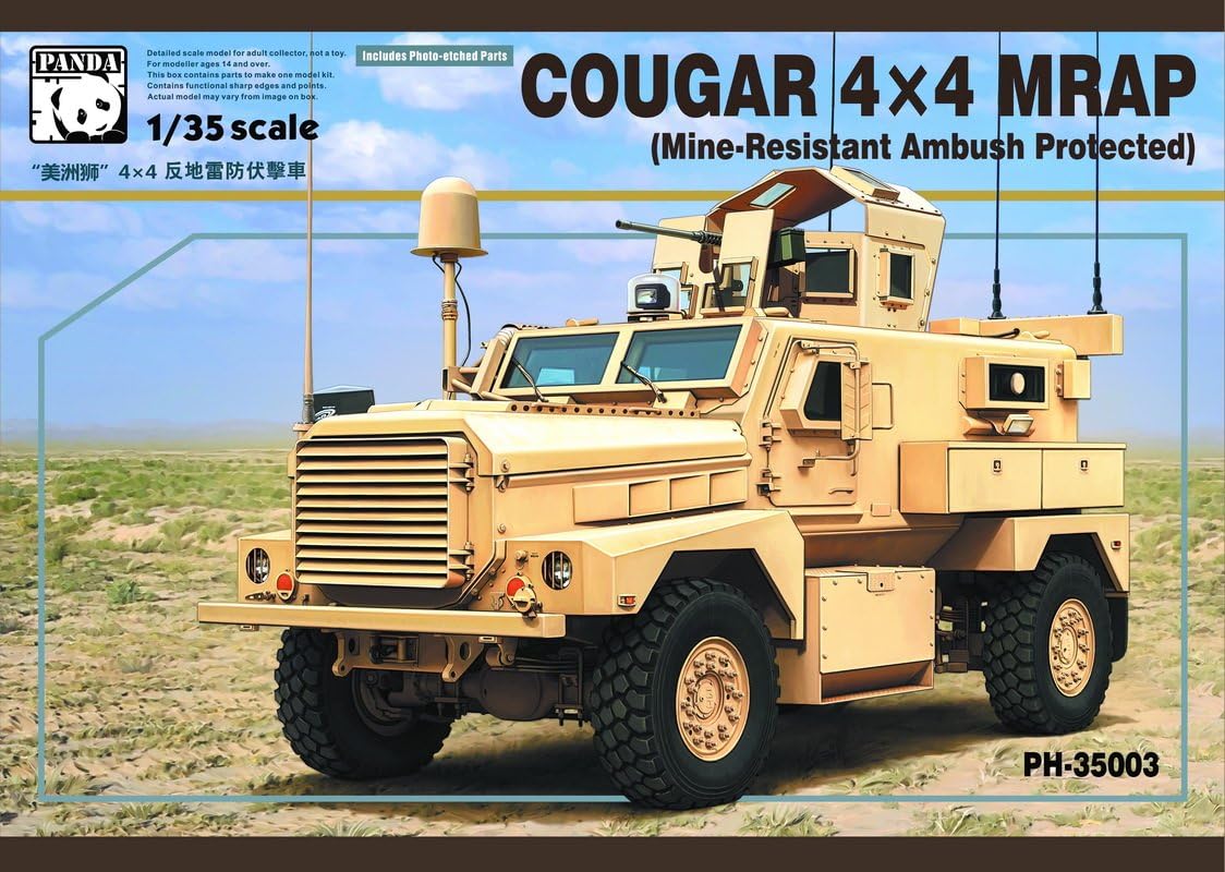 PAN35003 1:35 Panda Cougar 4x4 MRAP [Model Building KIT]