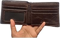 Vista 109 de Hombres Cool Eagle Wolf Caballo Totem Cuero Vaca Vertical Cartera Cremallera Multi-tarjeta Titular, Tótem de caballo, Minimalista