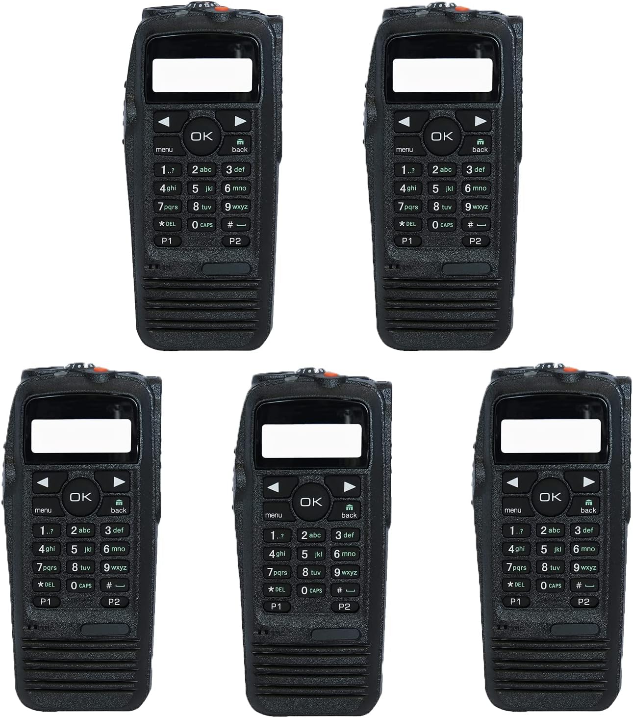 Amasu 5Pcs PMLN4646 XPR6550 Housing Case Front Cover with Speaker Compitable with XPR6550 XPR6580 XIR P8268 XIR P8260 DGP6150 DP3600 DP3601 Radio