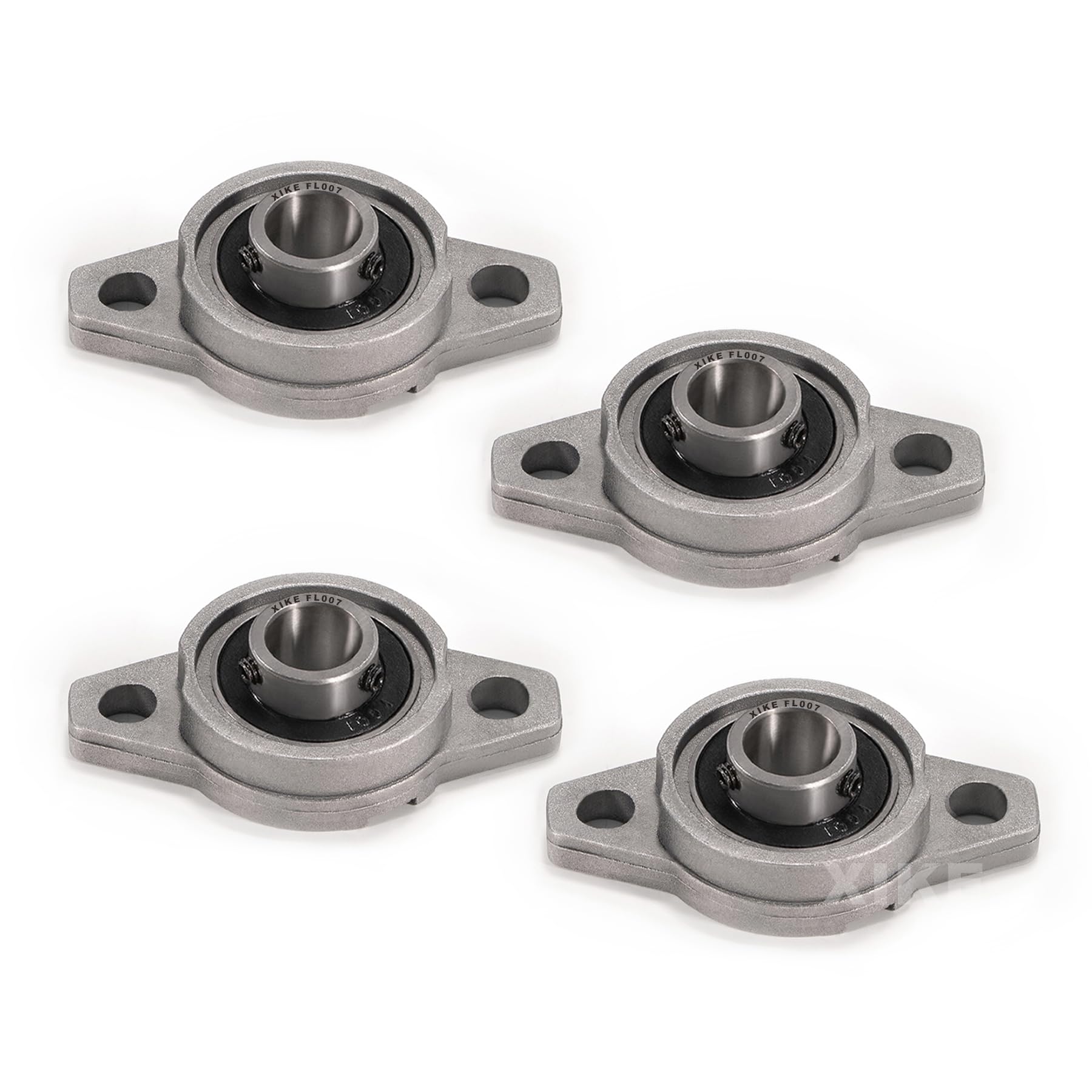 XiKe 4 szt. KFL007 otwór 35 mm kołnierz ze stopu cynku, łożyska bloku poduszek, pasuje do drukarki 3D / DIY / maszyny CNC, robotyki i systemu ruchu liniowego.