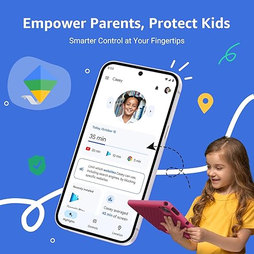 Miniatura 5 de ApoloSign Tablet infantil 2025, tableta de 10.1 pulgadas para niños, Octa-core, 6 GB de RAM, 64 GB ROM tabletas para niños pequeños con control