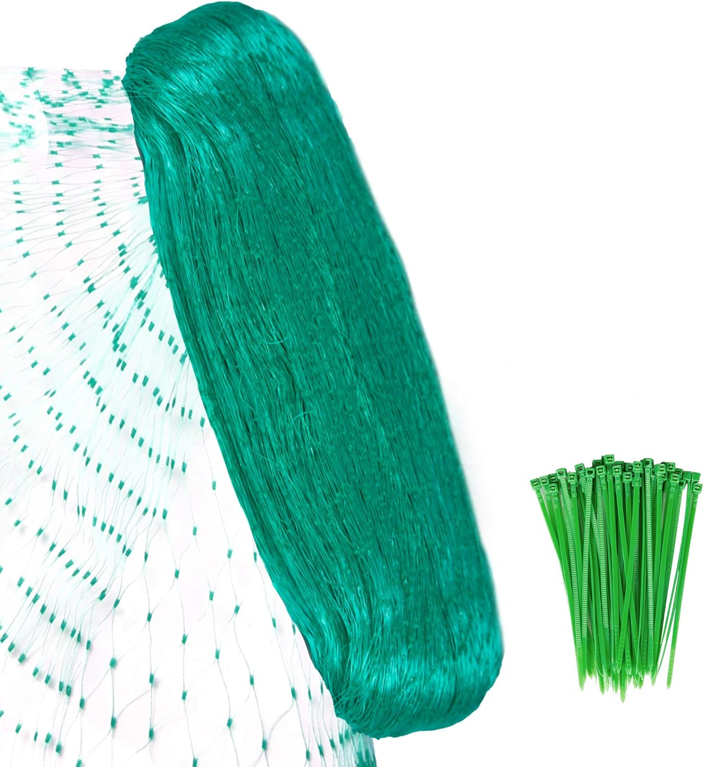 YHmall Garden Bird Netting, 13 x 26 Ft Reusable Nylon Garden Netting with 0.4 Inch Square Mesh - Fruit Tree Netting Protect Plants and Fruit Trees - from Birds and Wildlife with 50 Pcs Plant Ties : Patio, Lawn & Garden