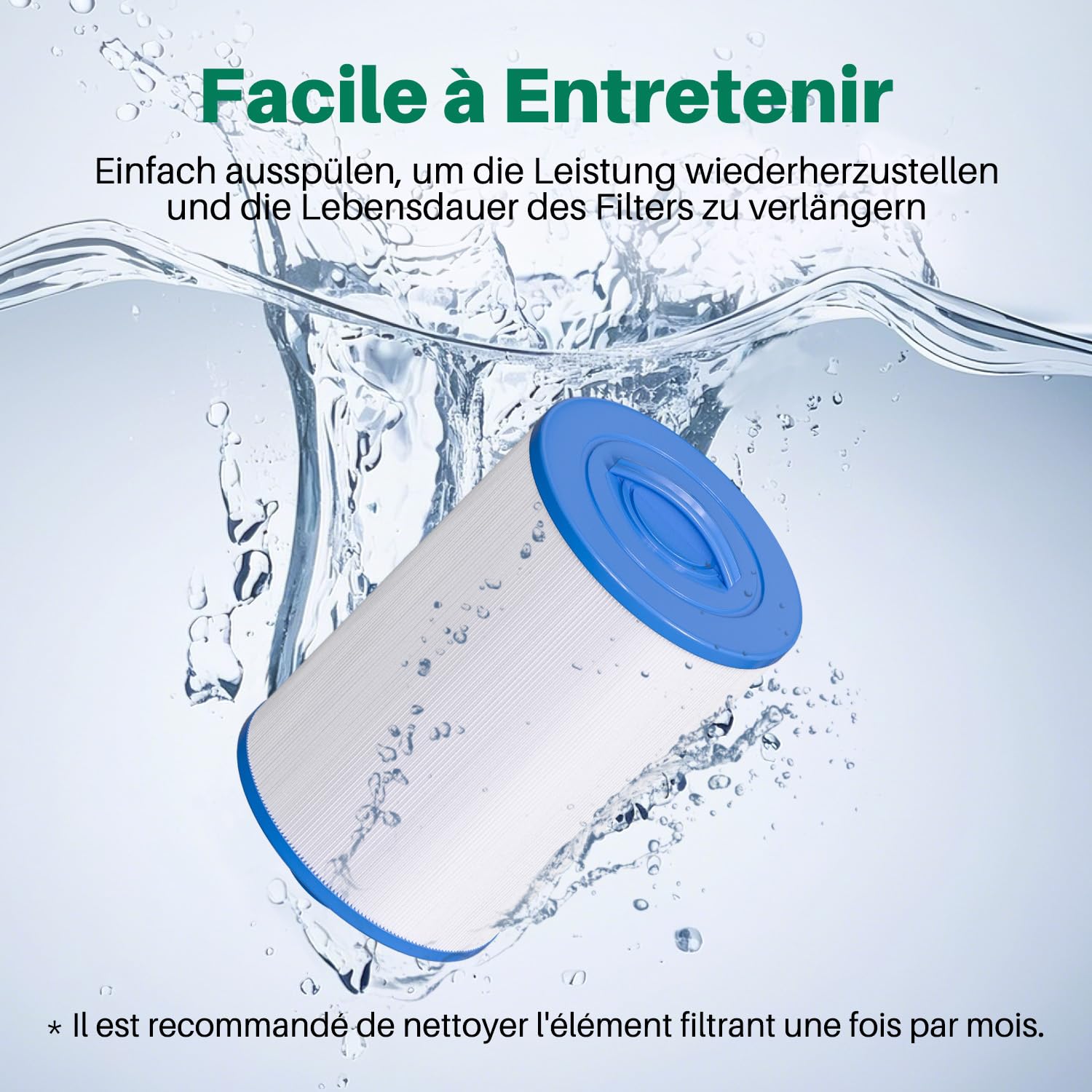 TOREAD - Lot de 2 filtres de Remplacement pour Spa Unicel 6CH-940, PWW50P3 (Pas PWW50P4), Filbur FC-0359, 817-0050, 25252, 03FIL1400 - Filetage SAE 3,8 cm