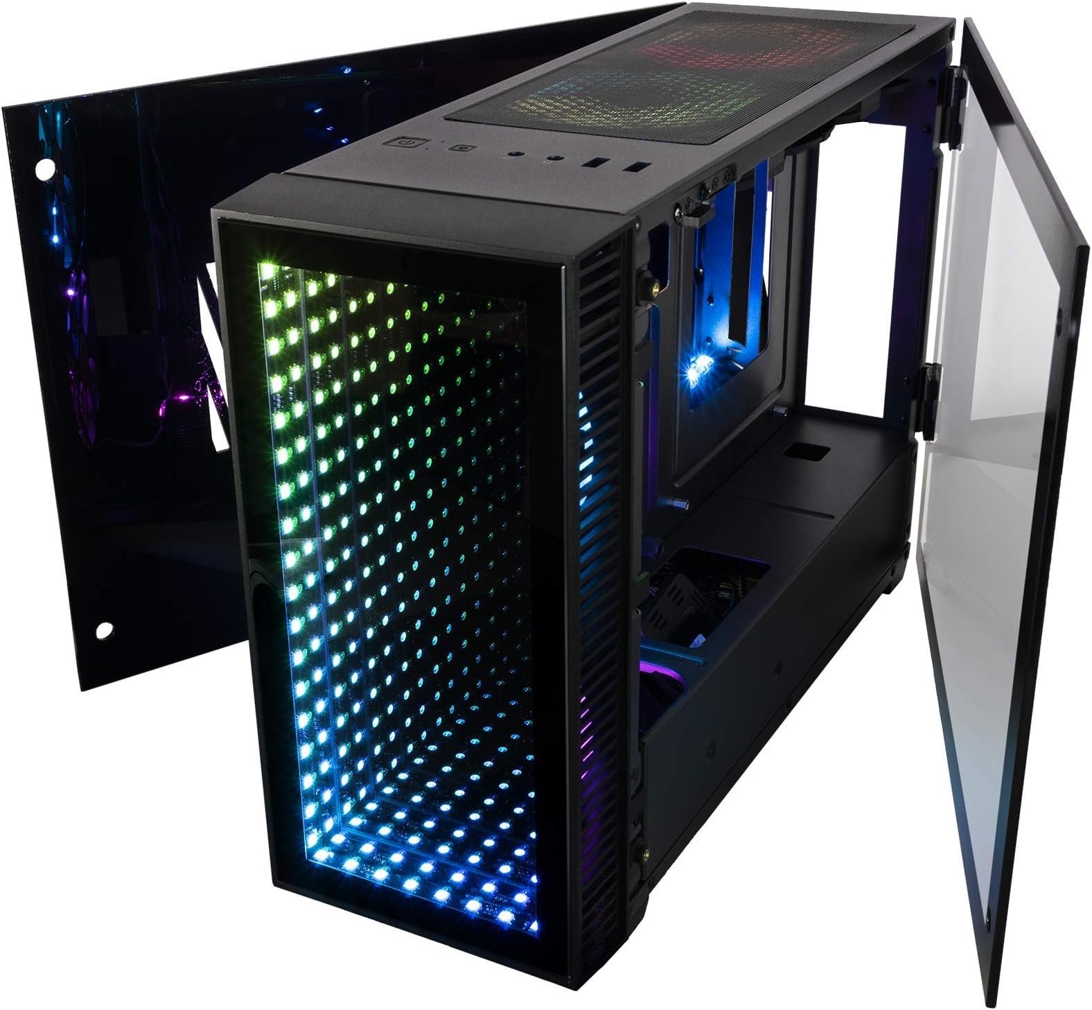 CUK Continuum Mini ITX Gaming Barebone Desktop Case with B450I Motherboard, Liquid CPU Cooler, and 650W Power Supply Installed