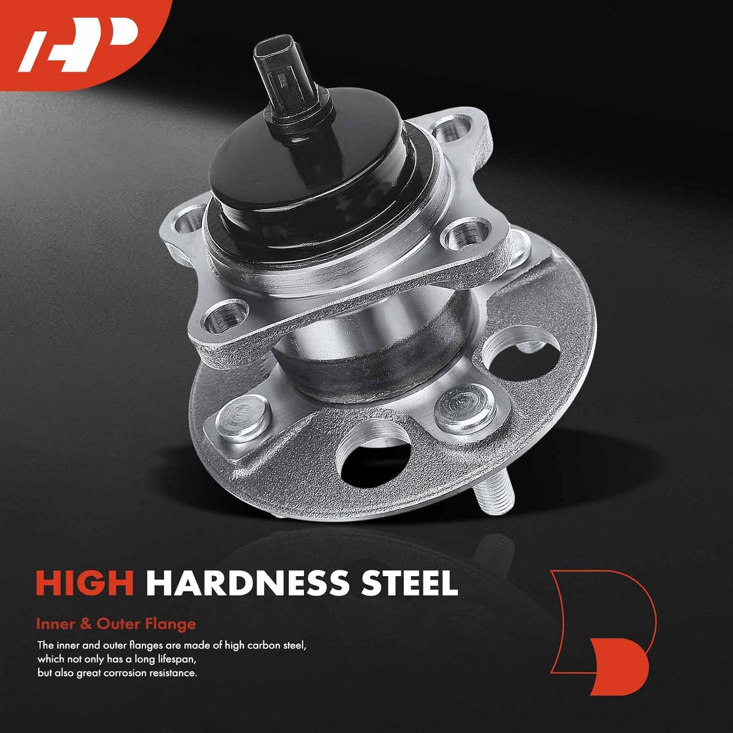 A-Premium 2 x Rear Wheel Bearing and Hub Assembly with ABS & 4-Lug Compatible with Toyota Yaris 2006-2014, Prius C 2012-2019 & Scion iQ 2013