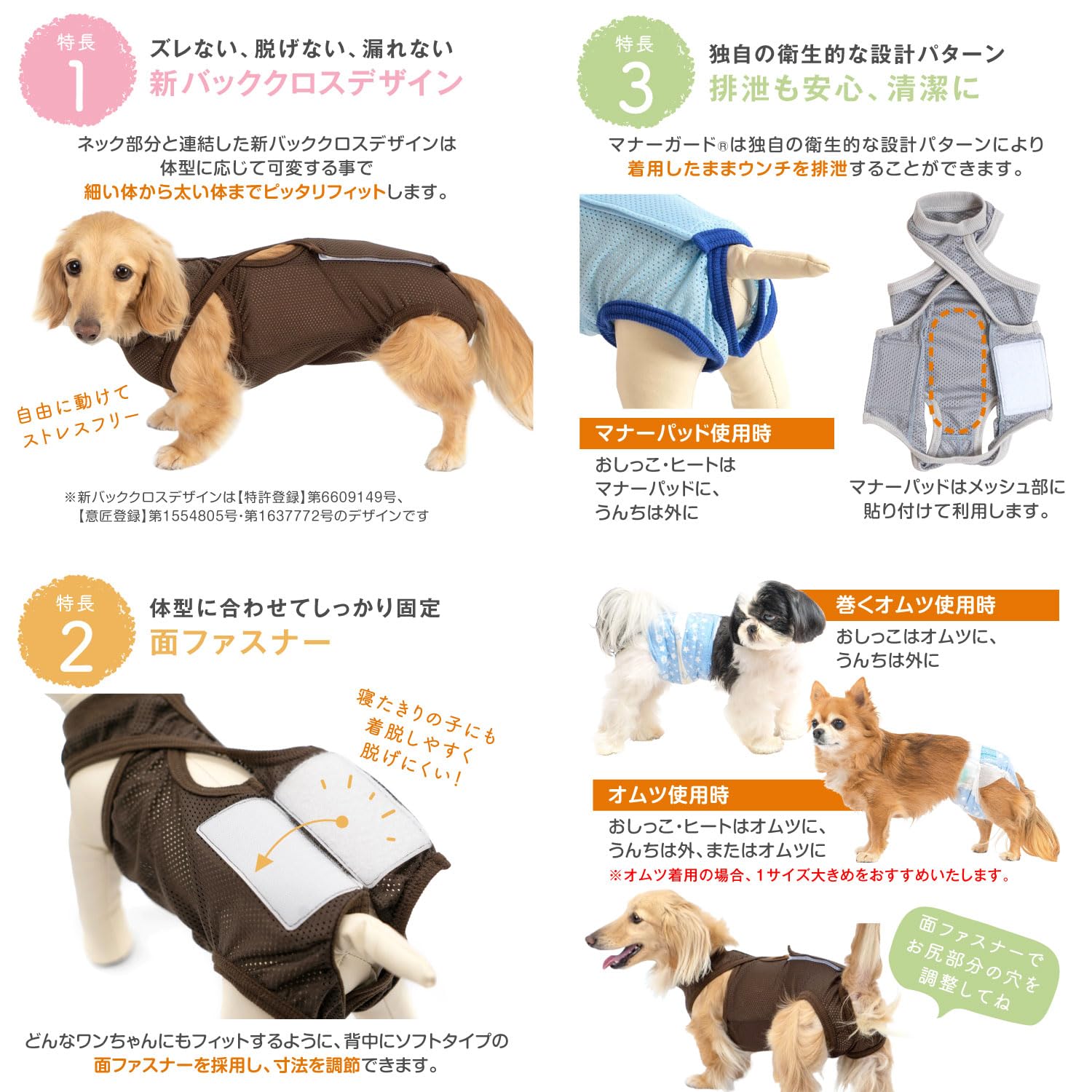 Amazon.co.jp: 小型犬 メッシュ 介護服 マナーガード 男女兼用 