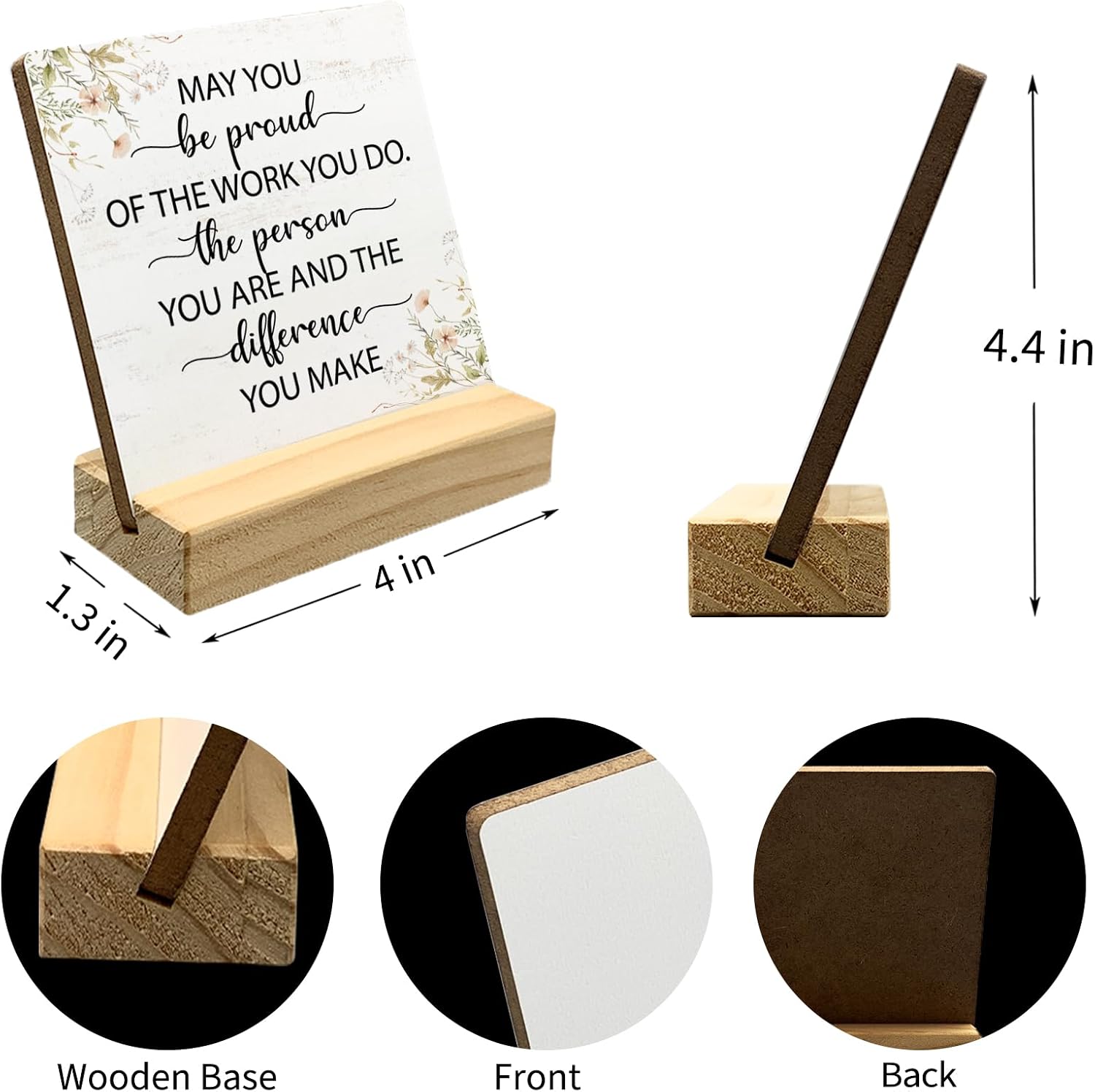 Mtrgdn Inspirational Motivational Desk Decor Sign,Office Gifts for Women image 5