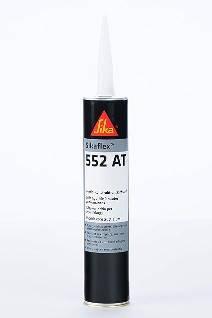 Sika Sikaflex 552 Primerless Hybrid High Performance Assembly Adhesive, Black, 300 ml