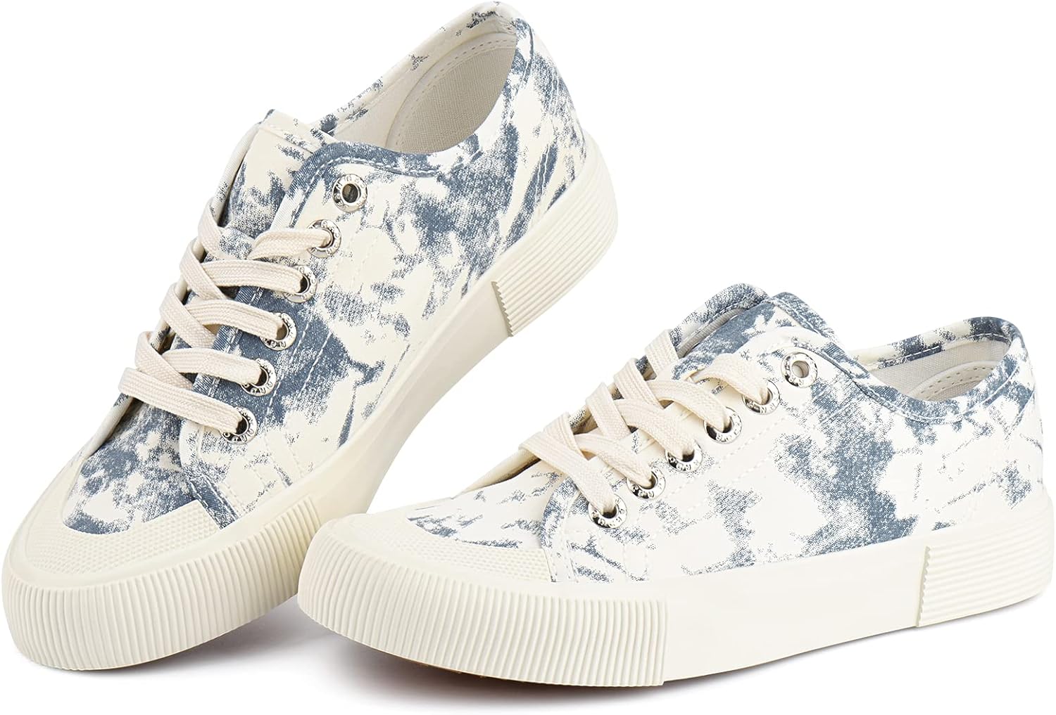 JENN ARDOR Women's Canvas Sneakers Low Top Lace-Up Classic Casual Shoes Fashion Comfortable for Walking - Image 3