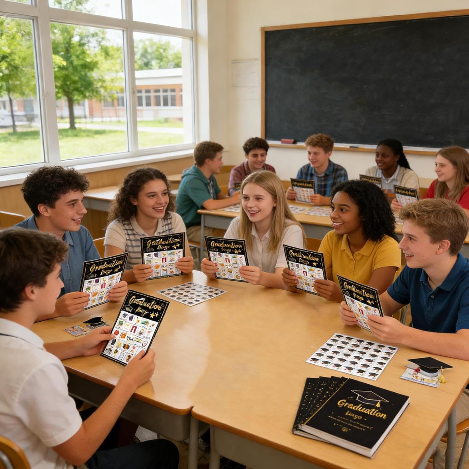 Graduation Bingo Game Cards - 24-Player Grad Party Supplies | Graduation Class Game,for Family Friends Classmates University College - Image 9