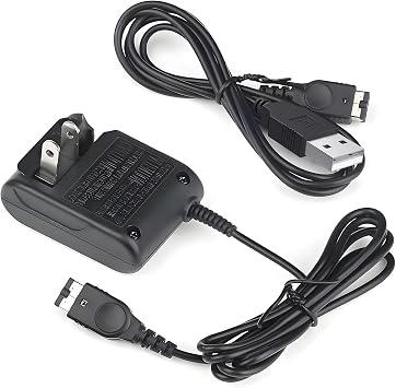 Gameboy Advance SP Charger - محول حائط تيار متردد وكابل شحن USB متوافق مع أنظمة Nintendo DS/GBA SP، وسلك طاقة محمول للسفر لملحقات الألعاب