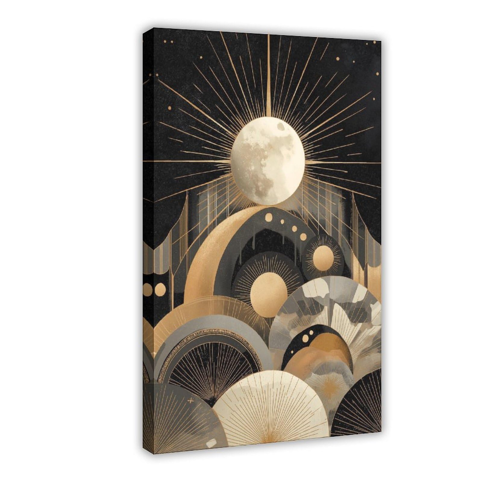 MRYCQ Celestial Art Deco Poster Canvas Poster for Living Room Decor Gift