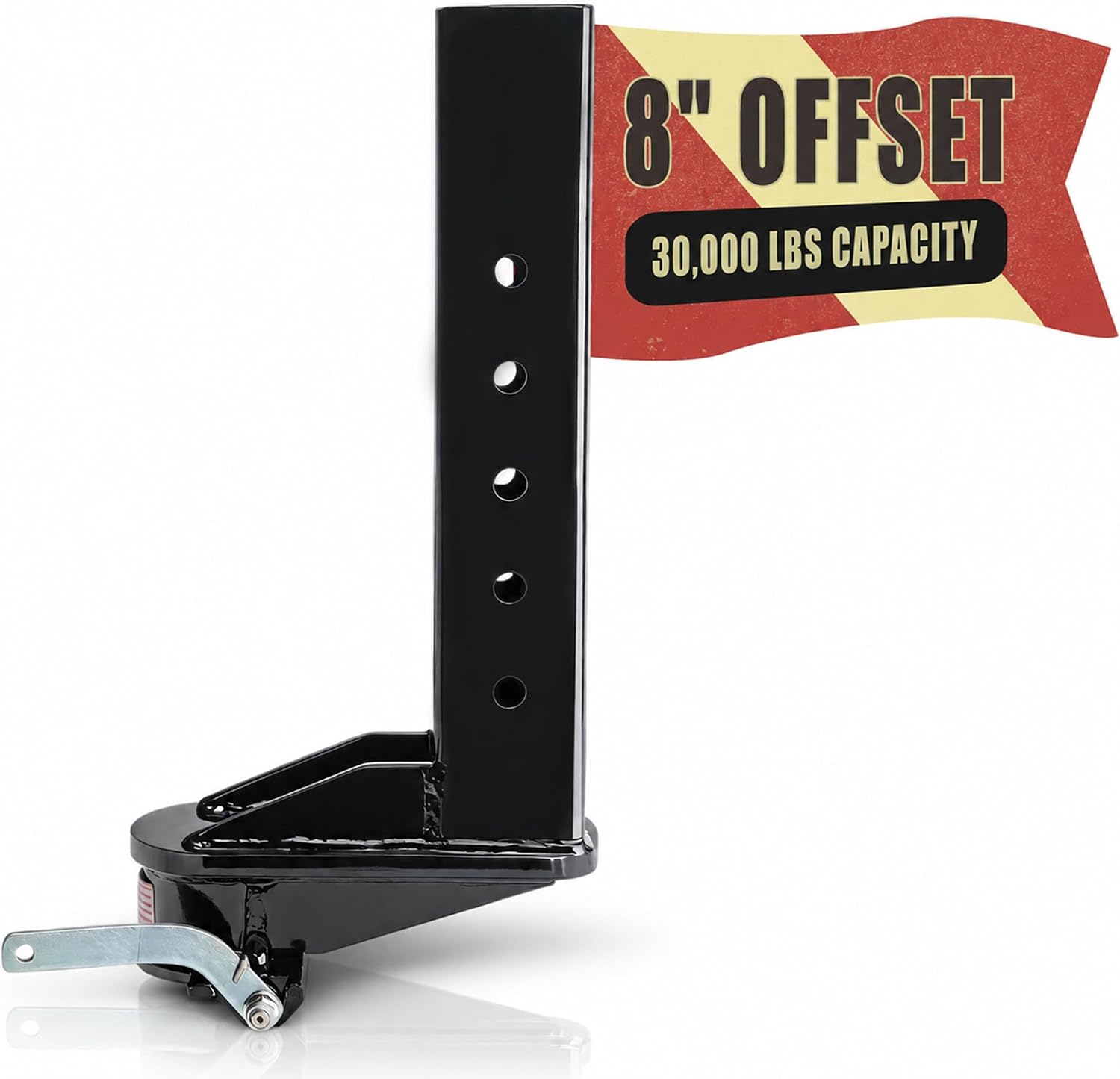 30K Adjustable 8 Inch Offset Gooseneck Trailer Coupler