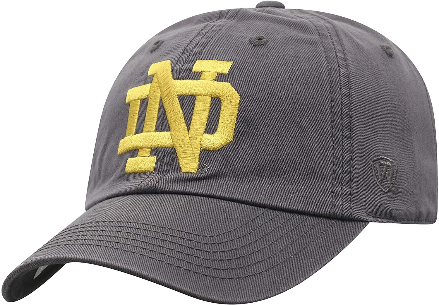 Collegiate Hats - Fitted Caps Adjustable Hats and Snapbacks Available, Nd Grey, One Size โ image 1