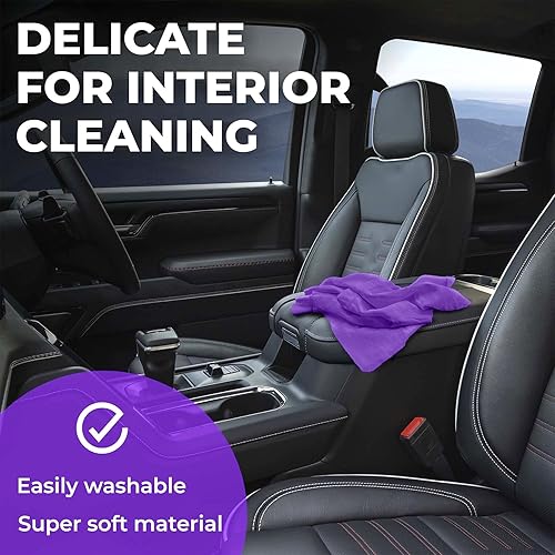 Miniatura 15 de Toalla de gamuza XL prémium para automóvil, (34 x 25 pulgadas), tela de gamuza súper absorbente, sin manchas y arañazos, toallas reutilizables