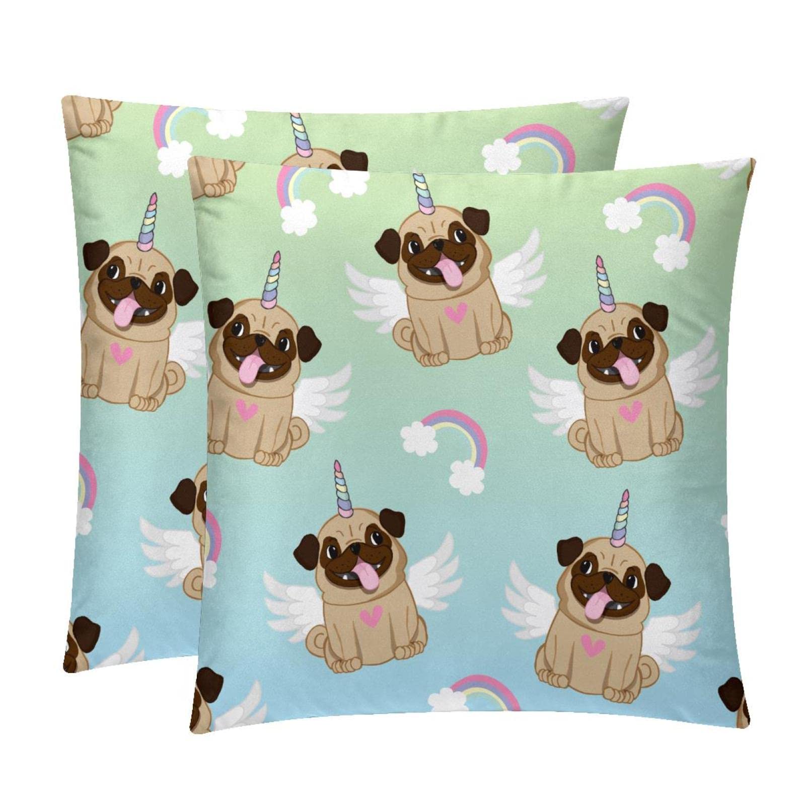 Housse de coussin lombaire lot de 2 finitions douces décorations bel animal