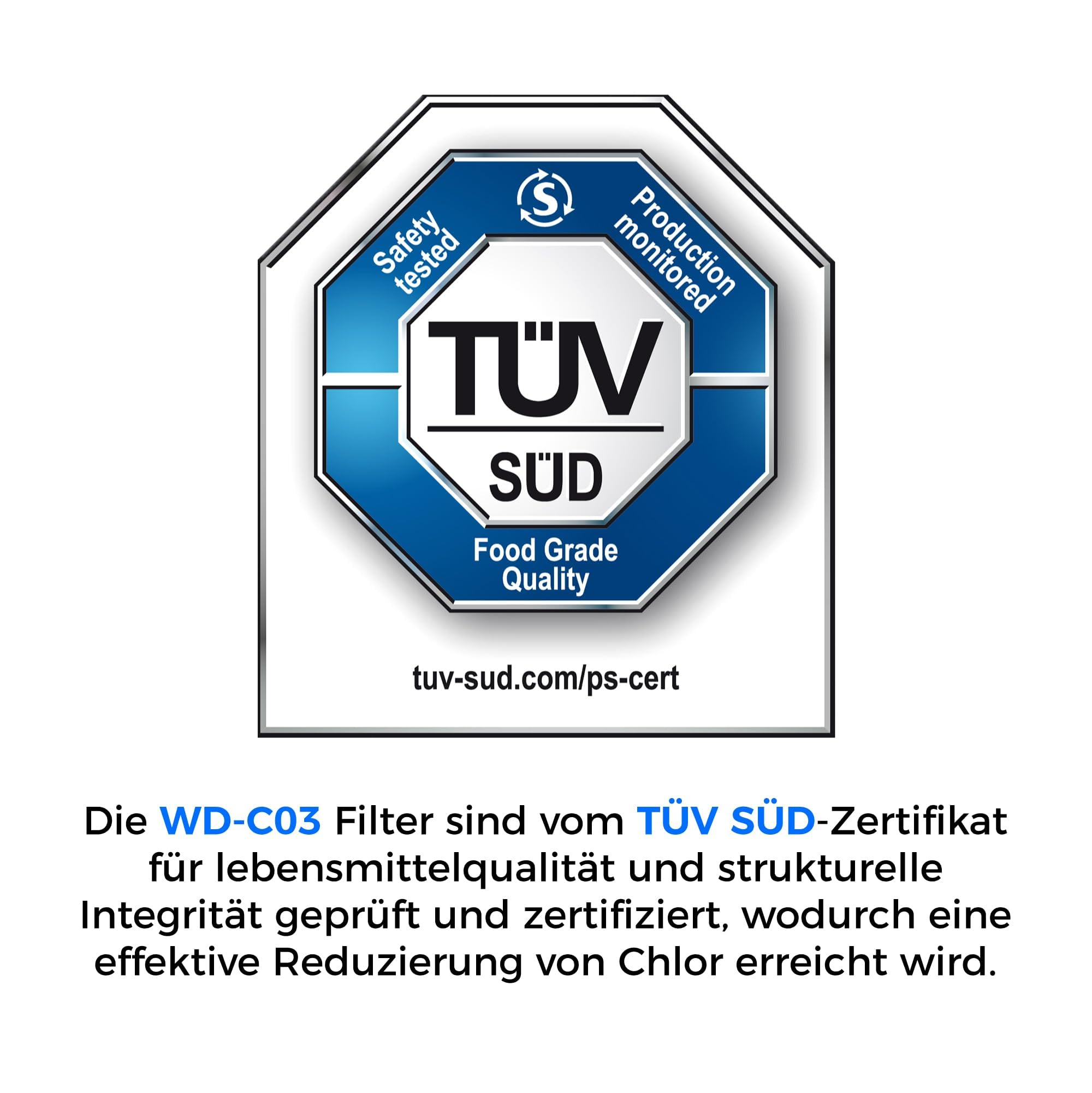 Waterdrop Ersatzwasserfilter Kompatibel mit Blue, 71312 Blue, Kompatibel mit Jura GIGA, ENA Micro, IMPRESSA-Serie, TÜV SÜD Zertifizierte (6 Stücke)