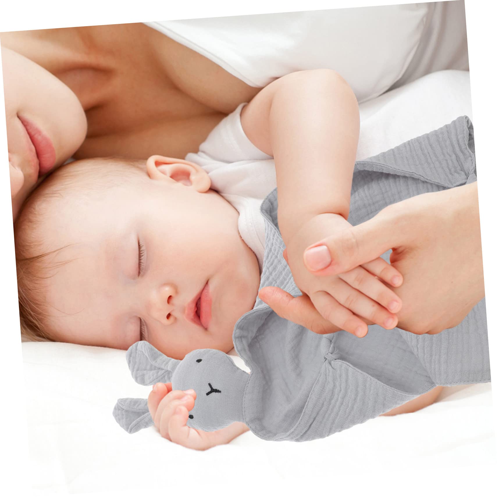 ifundom Infant Comfort Blanket Cotton Baby Wearable Taggy Blanket for Babies Baby Towel Soft