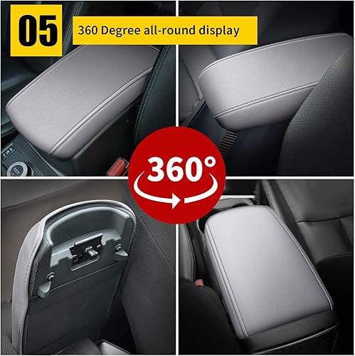 Vista 33 de AOMSAZTO Funda de consola central Honda Civic 2013 2012 para Honda Civic 2014, accesorios interiores para Honda Civic 2015, color beige