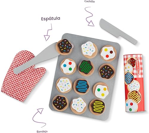 Miniatura 6 de Melissa & Doug, set para cortar y hornear galletas., Anaranjado