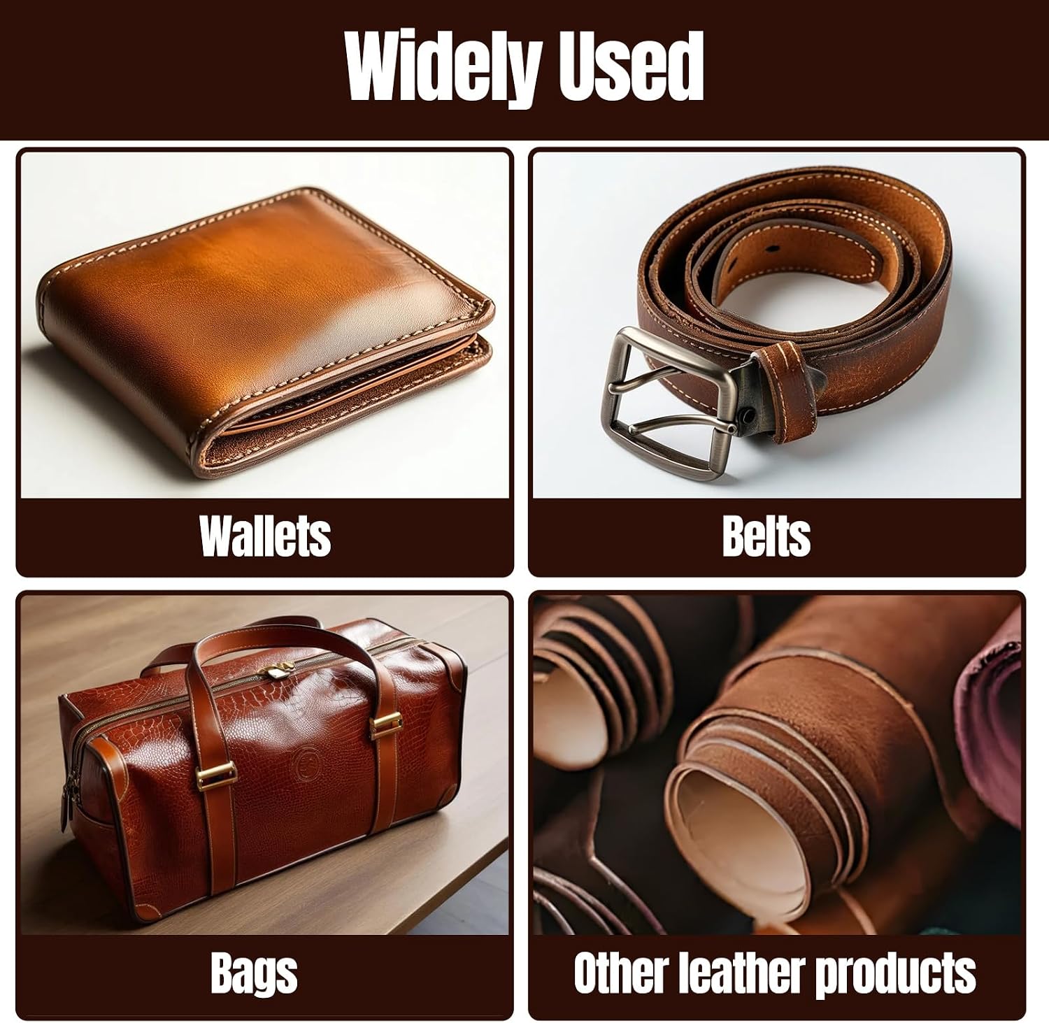 Leather Edge Sealer, Leather Burnishing Gum Smooth and Glossy Edge Finish for Bags, Wallets, Leatherwork Accessories Burnishing Tool, Becomes Transparent After Drying 60ml