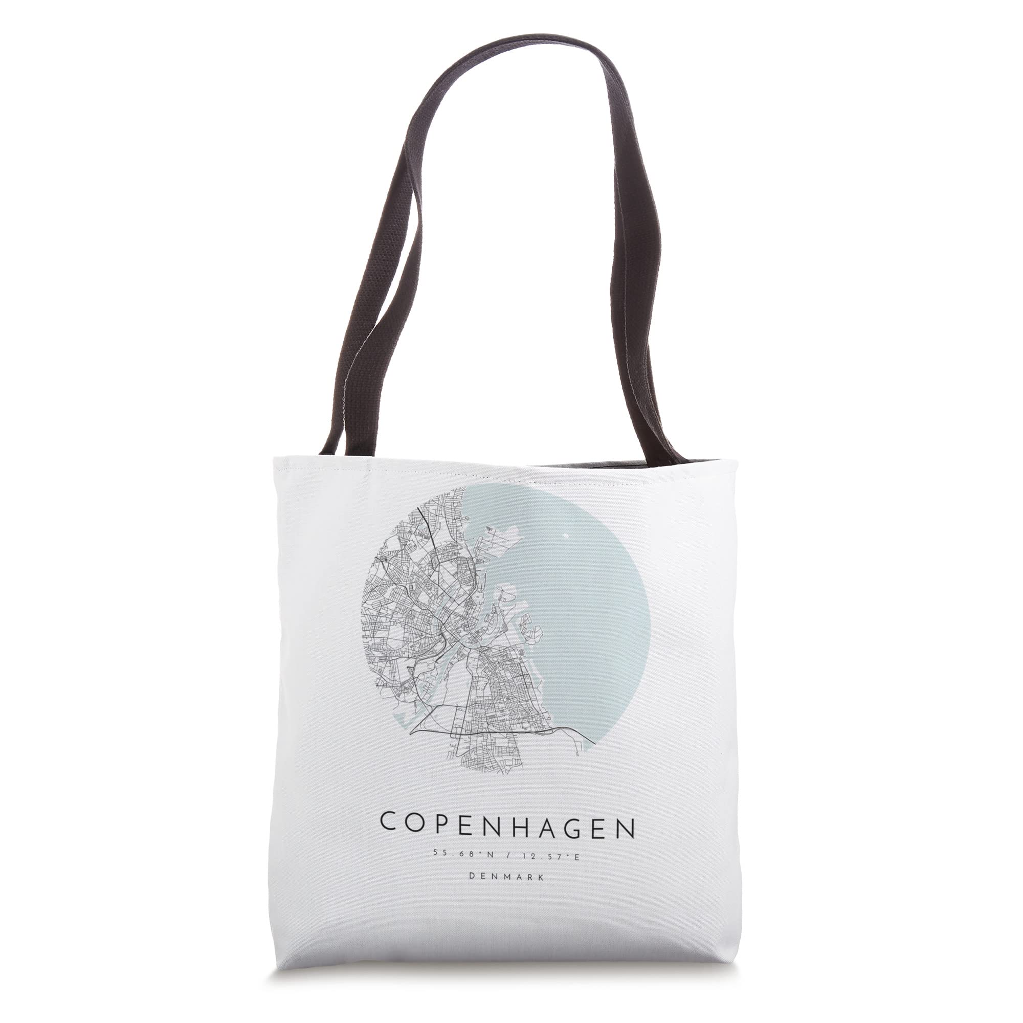 copenhagen denmark Coordinates map hometown Tote Bag
