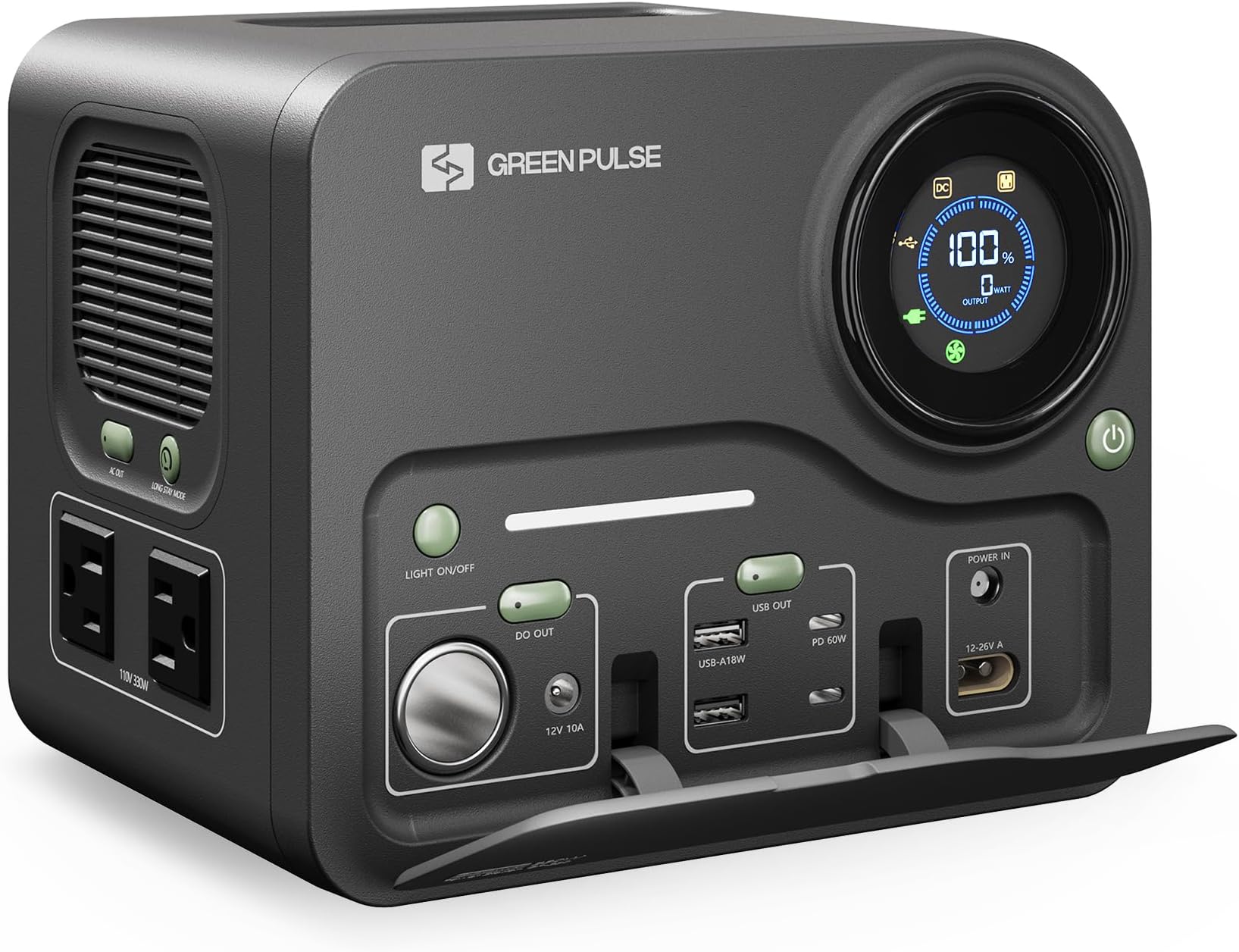 East Oak PS3-23 Portable Power Station, Black