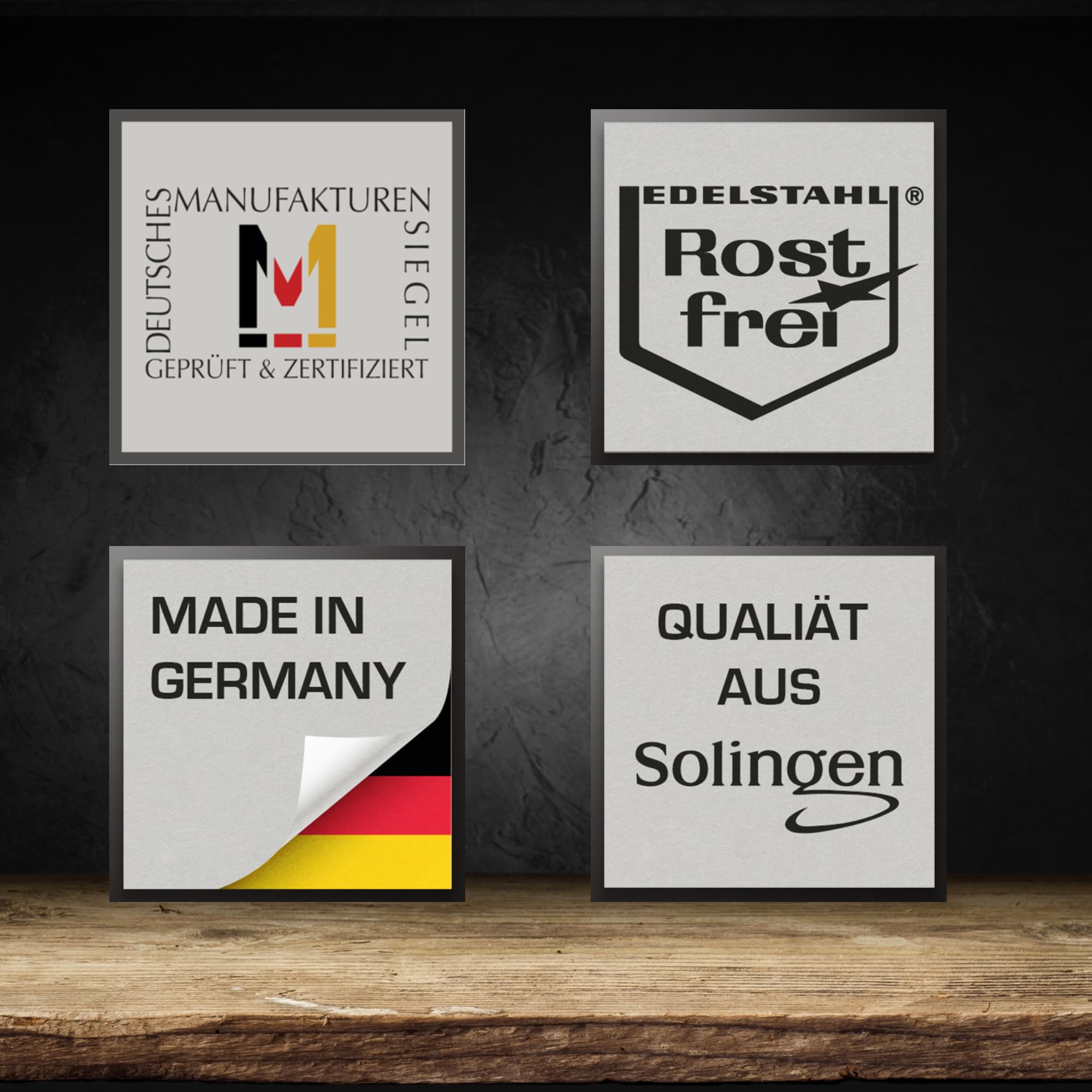 Gehring Solingen Besteck Set Satino 30-teilig I Edelstahlbesteck I hochwertiges Essbesteck inklusive 6 Solinger Messer Made in Germany I Besteck Set 6 Personen I spülmaschinengeeignet