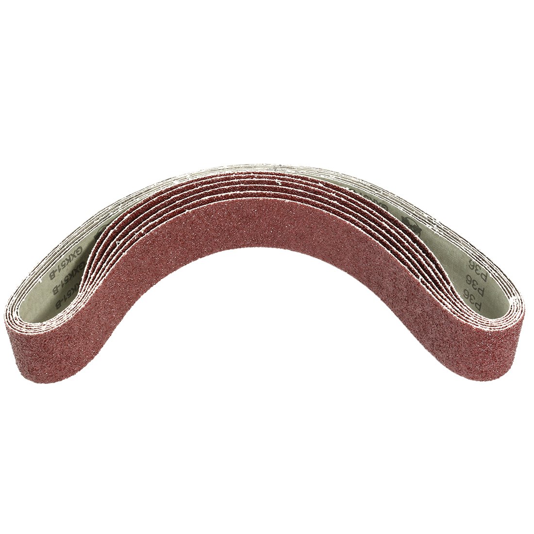 Uxcell 2x42 Inch Sanding Belts - 60 Grit Aluminum Oxide 6 Pack