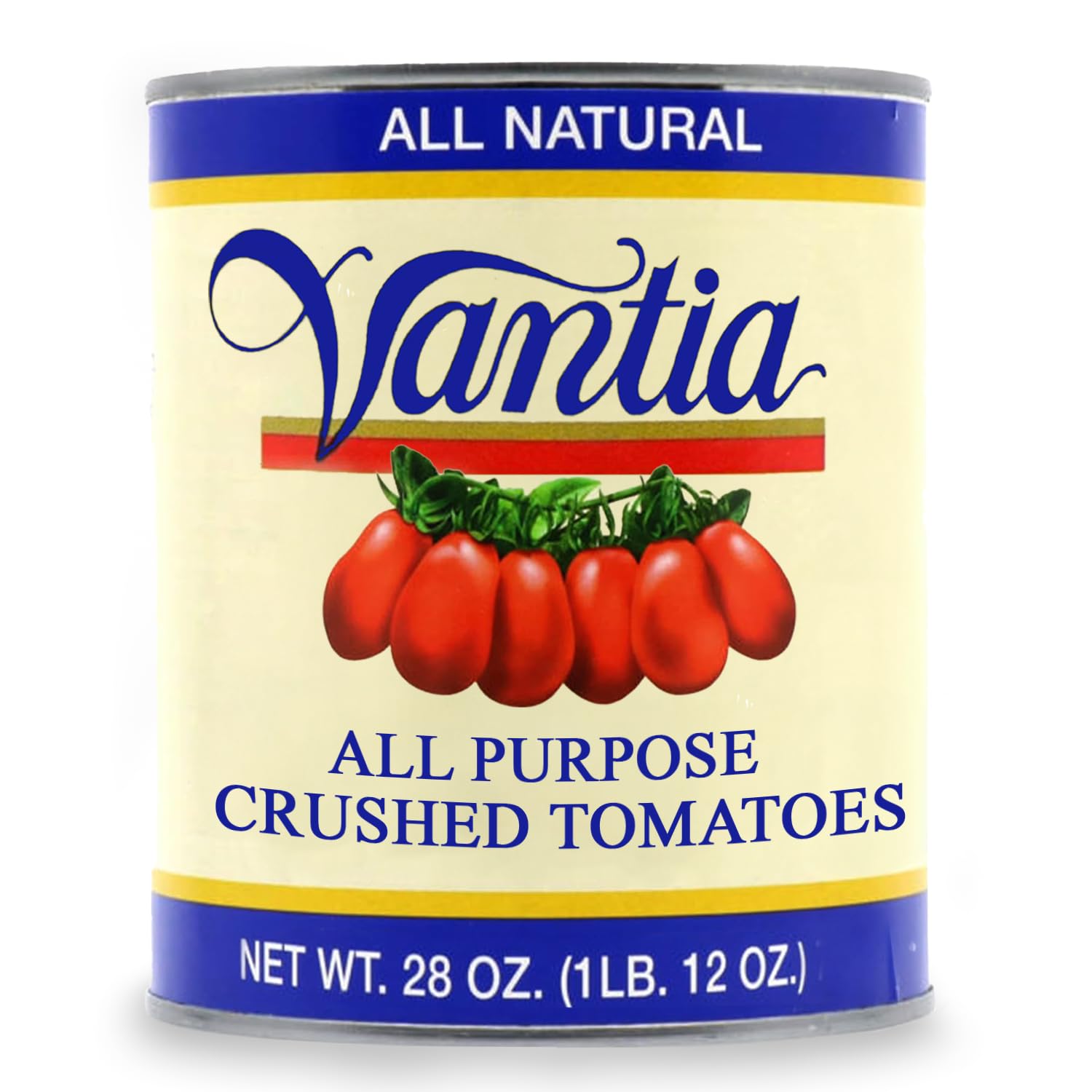 Vantia Crushed Tomatoes All Natural 28 oz Can – Imported Italian Chunky Crushed Tomatoes in Rich Tomato Juice, Perfect for Pasta Sauce, Soups, Stews & Classic Italian Cooking