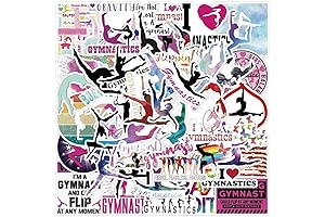 Gymnastics Stickers |50 Pieces Gymnastics Waterproof Bottles Laptop Skateboard Stickers Decals for...