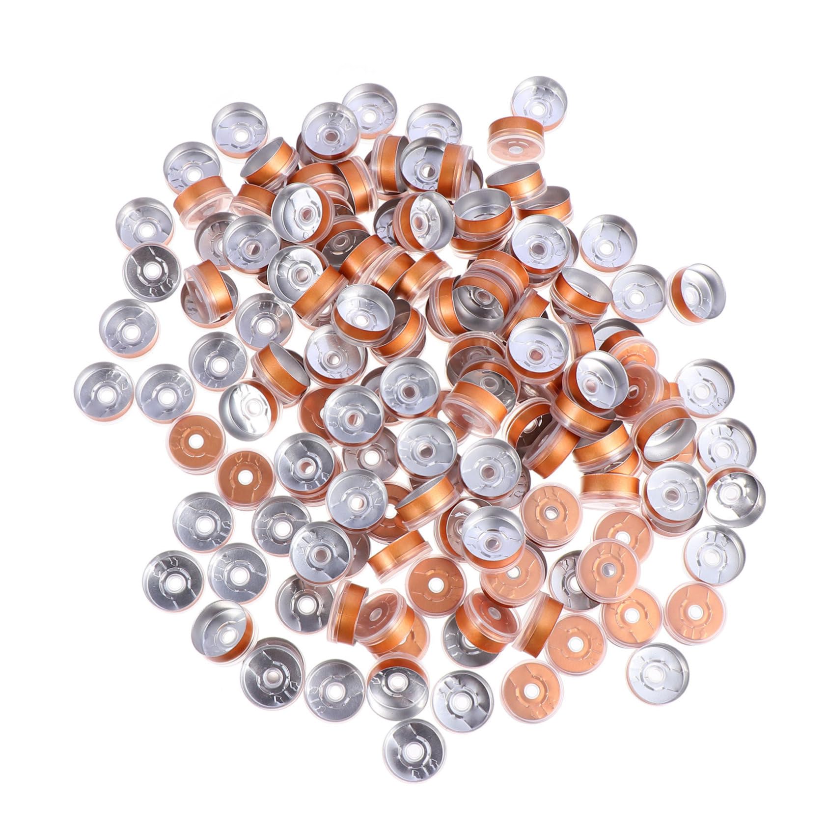 FUNOMOCYA 200pcs Bottle Cap Aluminum Caps Vial Caps Caps Transparent Vial Vials Bottles Cork Top Freeze-Dried Powder Vial Seals Bottle Aluminum Cap Pharmaceutical Caps