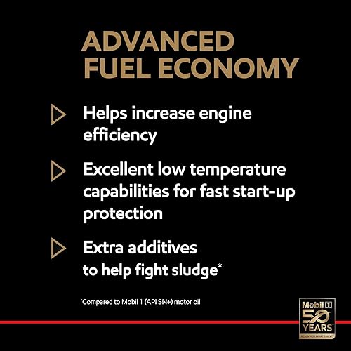 Mobil 1 Advanced Fuel Economy Full Synthetic Motor Oil 0W-20