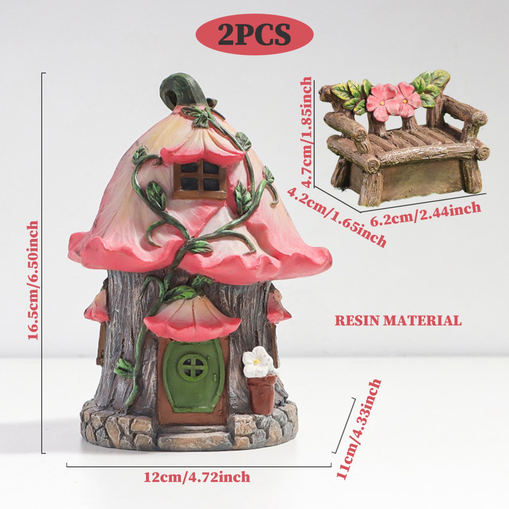 Modacraft 172 Accesorios De Jardín De Hadas En Miniatura Que Incluyen 100 Pines Fijos Kit De Jardin De Hadas Modacraft Figuras De Animales De Casa De Hadas Mini Paisaje Para Jardin Casa De Munecas Pla