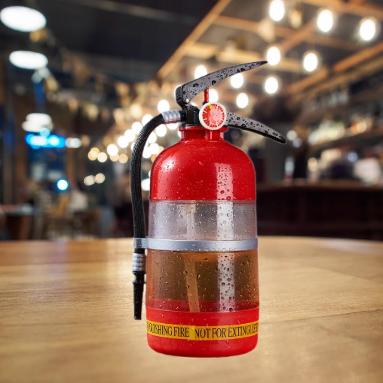 Dispensador de Cerveza con Forma de Extintor, Creativo, Contenedor, Dispensador de Bebidas Portátil para Cerveza, Cócteles, Fiestas, 3l, tal como se describe
