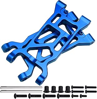 FriHobby Aluminum Front Arm Set Suspension A-Arms for 1/10 Losi Tenacity TT Pro 4WD SCT/DB Pro Upgrades, Replaces LOS234016 (Blue)