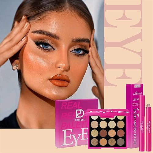 Miniatura 7 de Kit de maquillaje todo en uno para mujeres, kit completo, juego de regalos de Navidad para mujeres y niñas, paquete esencial de maquillaje rosa